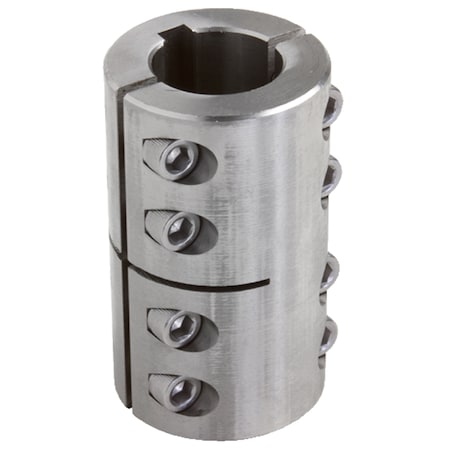 Global 1" X 3/4" ID 2Pc Kw Clamp Coupling, Ss G2SCC100-075SKW